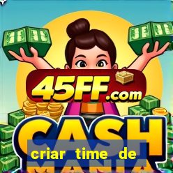 criar time de futebol simulador